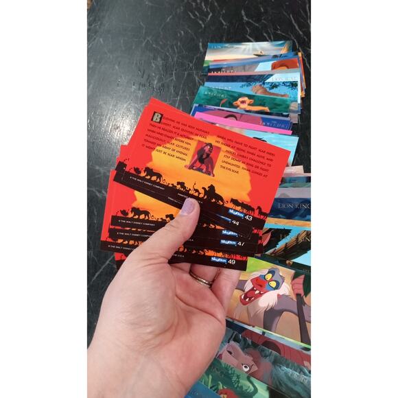 RARE/LIMITED EDITION Skybox Walt Disney Lion King Complete 50 Trading Card Set - Picture 7 of 9